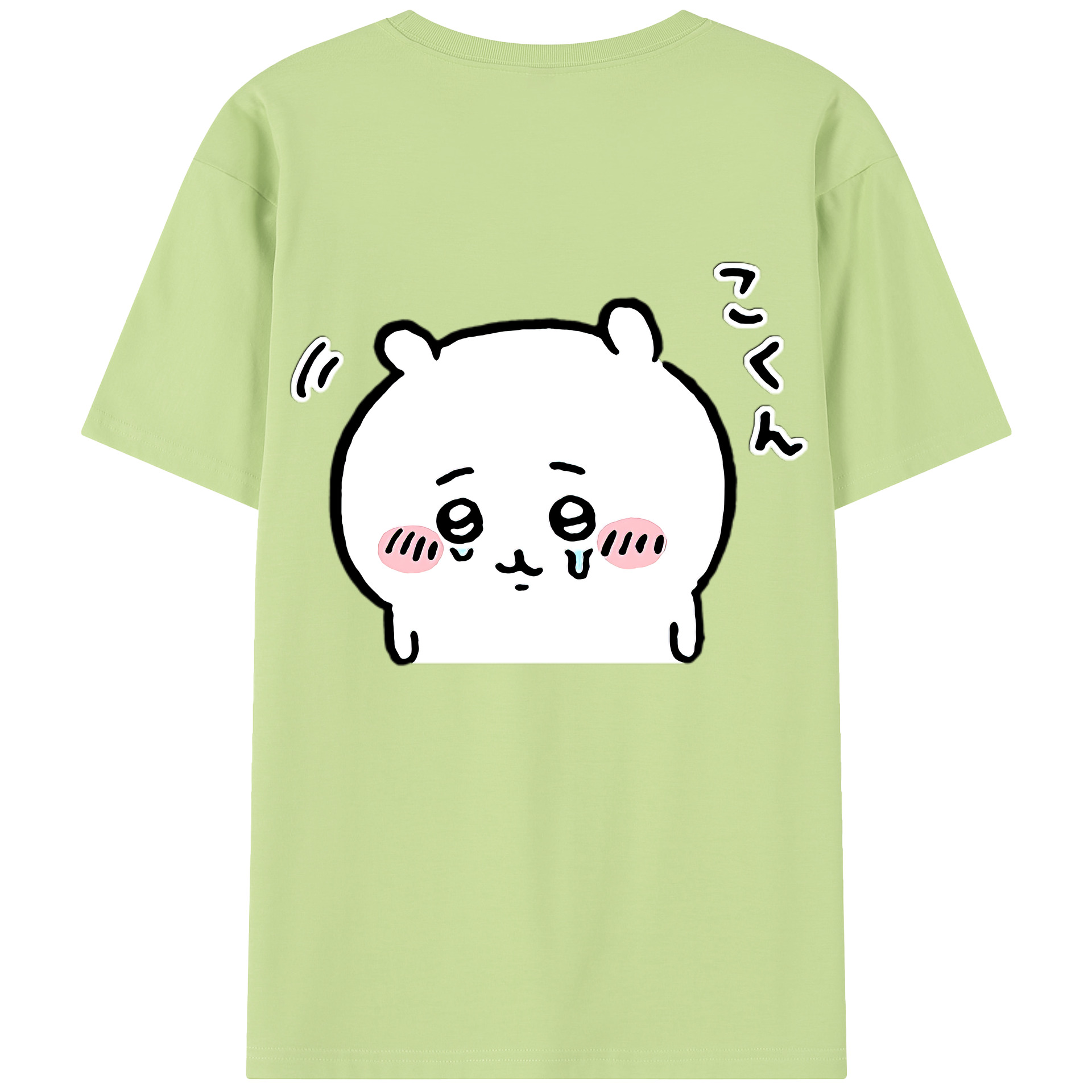 （画像用） ちいかわ ちいかわ Chii-kawa chiikawa 綿100％半袖Tシャツ（背面プリント）